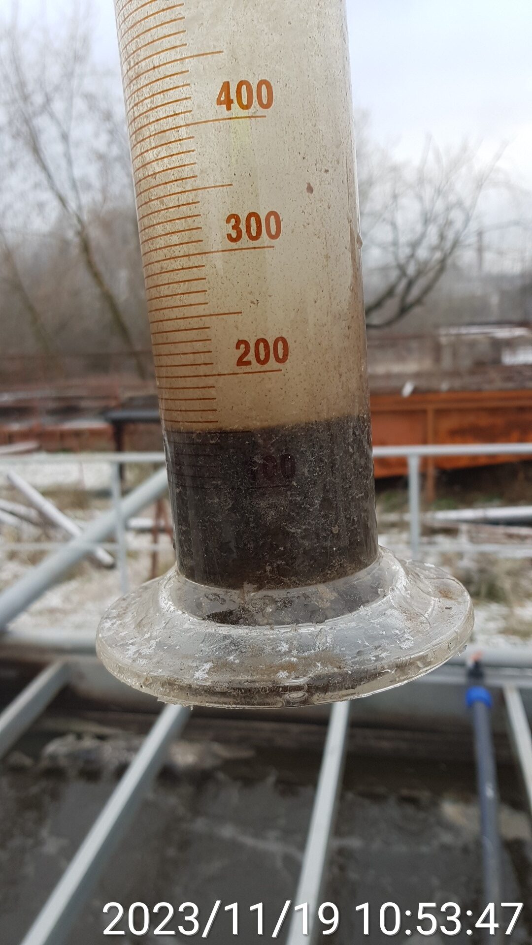 Измерение объёмной дозы активного ила